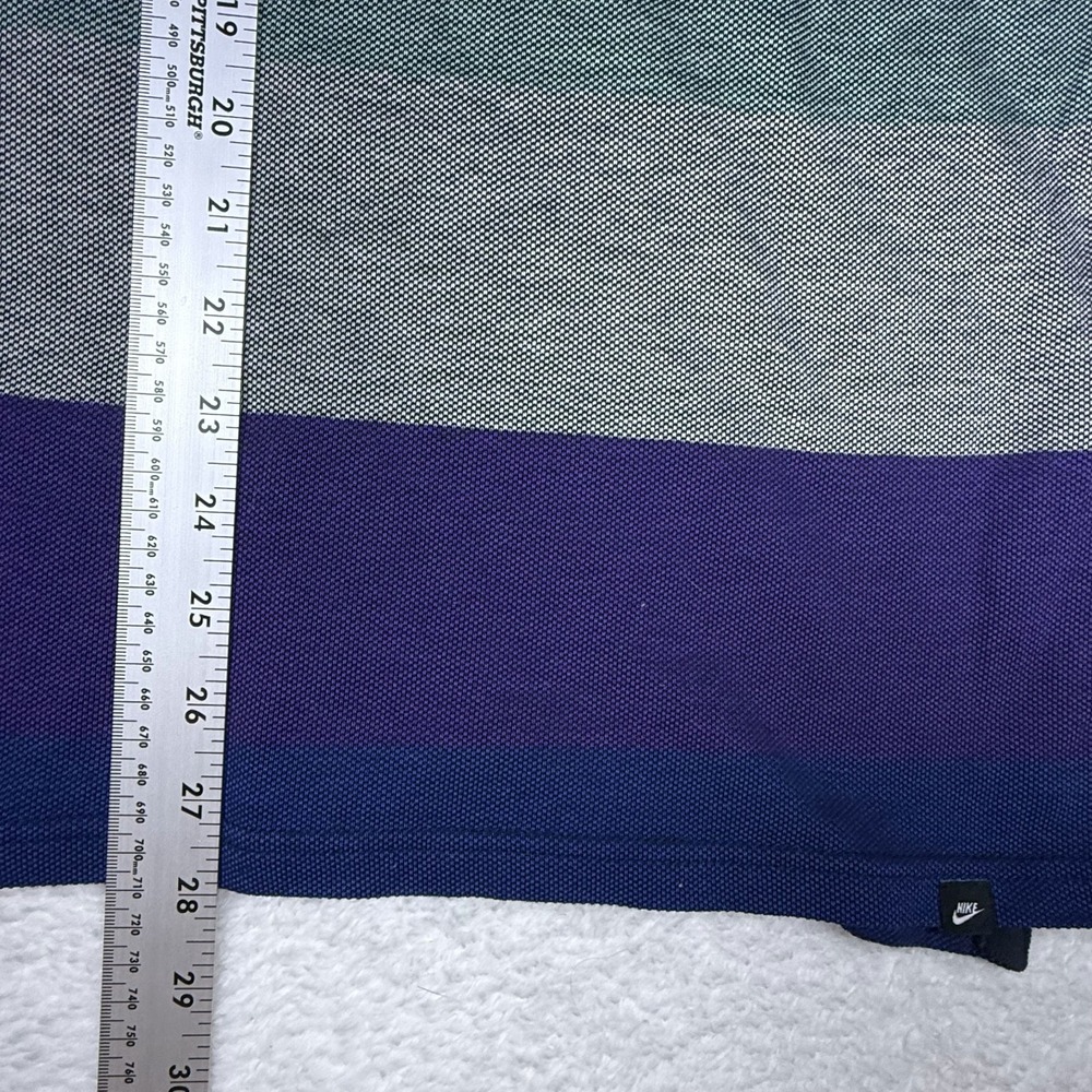 Nike Men's XL Multicolor Striped Short Sleeve Sportswear Polo Shirt - Picture 8 of 10